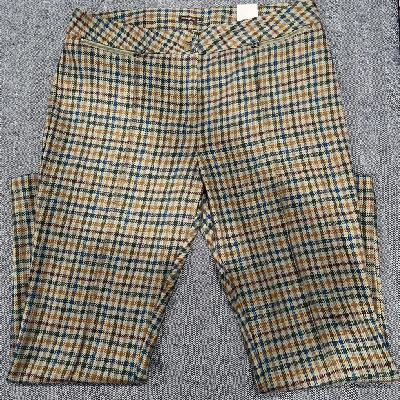 J.McLaughlin Yara Houndstooth Plaid Primt Zipper,Pocket Slim Straight Leg, 14 - Picture 3 of 9